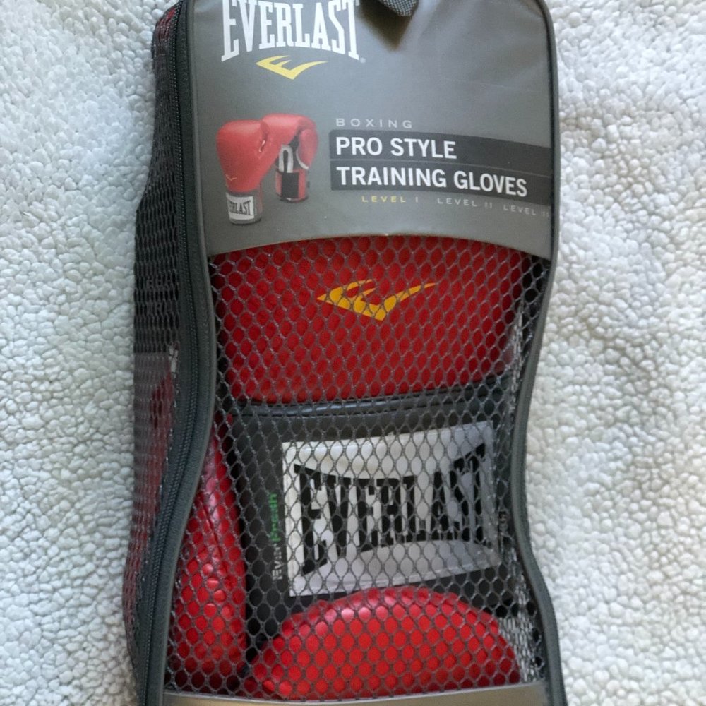 Everlast Red Punching Gloves
